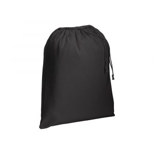 Подаръчна торбичка с връзки  - 25см на 30см. черен цвят на памучния текстил