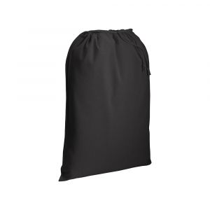 Торбичка с връзки за обувки  - 30 см на 45см. от черен памучен плат