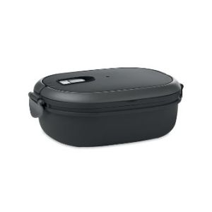 Lunch box with an air-tight lid made of PP both outside and inside.