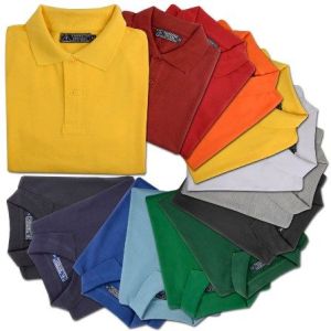100% piqué cotton (180 g/m2) short-sleeve colored