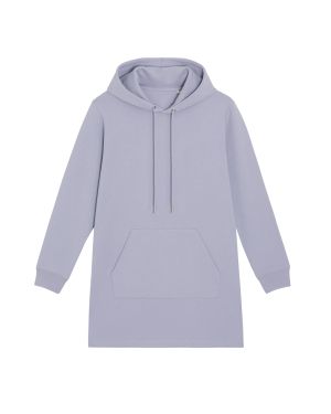 The women's hoodie dress  300 GSM 85% Cotton - Organic Ring Spun Combed,15% Polyester - Recycled, Fabric washed