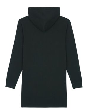 The women's hoodie dress  300 GSM 85% Cotton - Organic Ring Spun Combed,15% Polyester - Recycled, Fabric washed