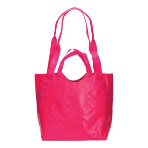 Shopping bag with double handles (long and short)