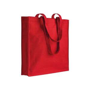 Shopper bag in 220 g/m2 recycled cotton. Equipped with long handles for comfortable hand and shoulder carrying. With gusset 8cm . GRS (Global Recycled Standard) certified