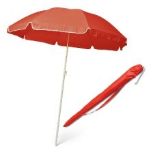 Плажен чадър червен