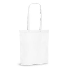 Бяла чанта за пазаруване от нетъкан текстил