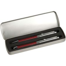 Metal pen set with twist ballpen 