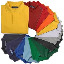 Мъжки цветни памучни блузи с якичка - пике 180 г плътност