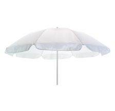 бял плажен чадър