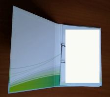 Folders with hard covers customer design