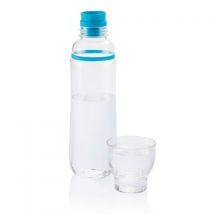 Бутилка за вода от тритан с чаша